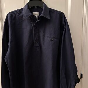 Gardenheir Japanese Typewriter Cotton Gardening Chemise in Ink